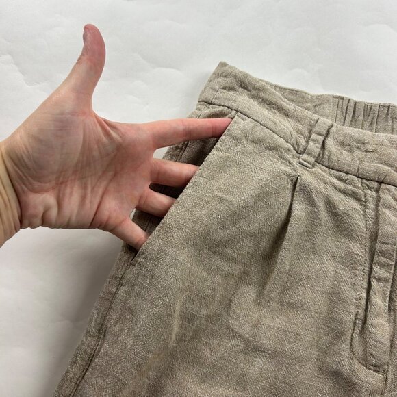 Old Navy Sliced Bread Linen Blend High Rise Wide Leg Trouser S - Picture 3 of 7